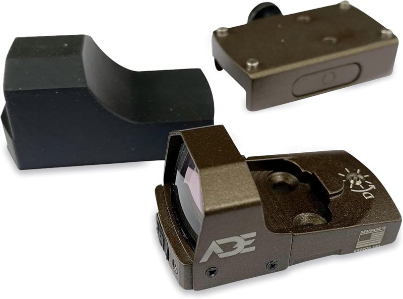 Ade Advanced Optics RD3-006B Reflex Dot Sight with Picatinny Rail Mount – Compatible with Doctor / Vortex Venom / Burris Fastfire Footprint – Compact Dot Optic, Green or Blue Dot, Black or Tan - Image 1